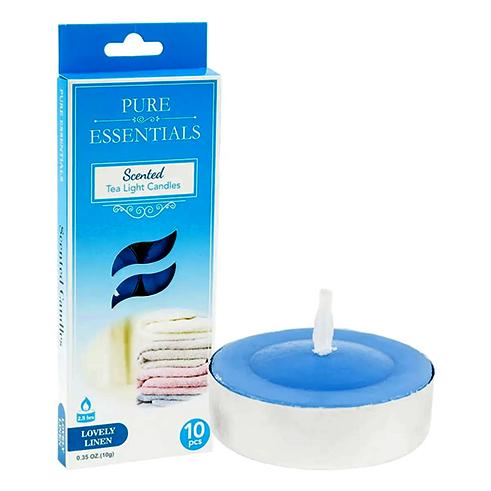 37978-CANDLE TEALIGHT , 10PK LOVELY 12/PK